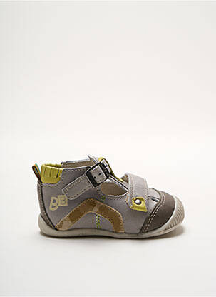 Sandales/nu pieds tissage satiné bout rond gris BABYBOTTE garçon
