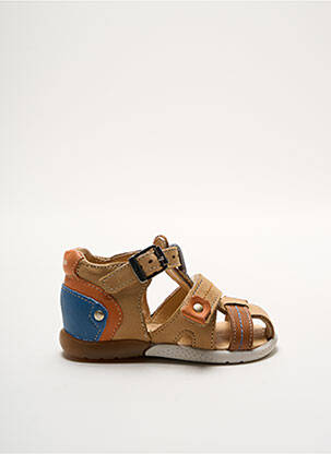 Sandales/nu pieds matière lisse bout rond beige BABYBOTTE garçon