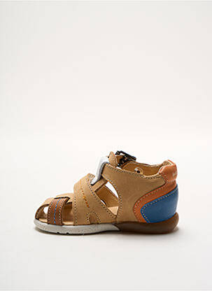 Sandales/nu pieds matière lisse bout rond beige BABYBOTTE garçon