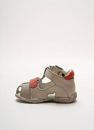 Sandales/nu pieds tissage satiné bout rond beige GBB garçon