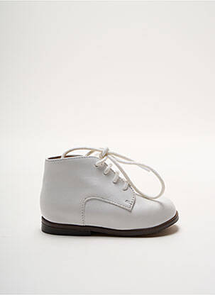 Bottillons fermeture lacets chiquet blanc CLOTAIRE fille
