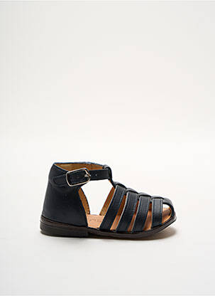 Sandales/nu pieds bout rond chiquet bleu CLOTAIRE fille