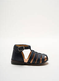 Sandales/nu pieds bout rond chiquet bleu CLOTAIRE fille