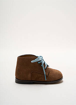 Bottillons nubuck chiquet marron CLOTAIRE garcon