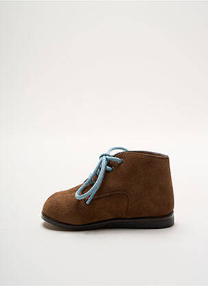 Bottillons nubuck chiquet marron CLOTAIRE garcon