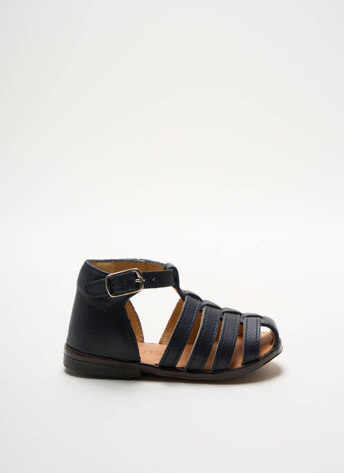 Sandales/nu pieds bout rond chiquet bleu CLOTAIRE fille