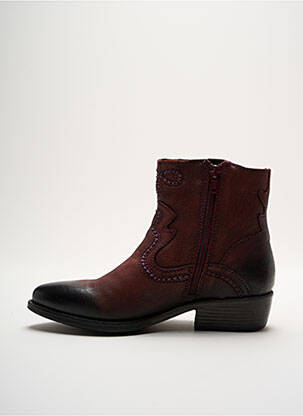 Bottines/boots matière lisse talon de 4 à 6cm violet INUOVO femme