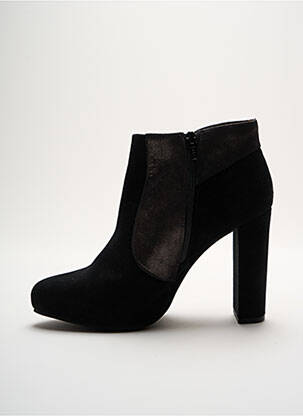 Bottines/boots nubuck talon haut de 10cm et plus noir UNISA femme