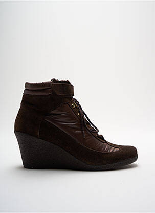 Bottines/boots bout rond talon de 7 à 9cm marron NO NAME femme