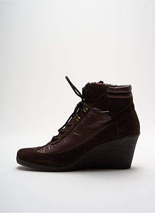 Bottines/boots bout rond talon de 7 à 9cm marron NO NAME femme