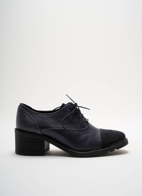 Derbies tissage satiné talon de 4 à 6cm noir MINKA DESIGN femme