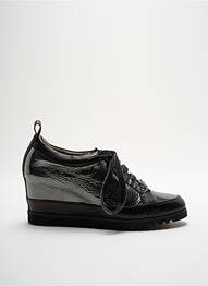 Baskets talon compensé talon de 4 à 6cm gris XSA femme