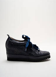 Baskets talon compensé talon de 7 à 9cm bleu XSA femme