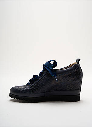 Baskets talon compensé talon de 7 à 9cm bleu XSA femme