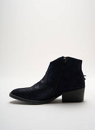Bottines/boots matière lisse talon de 4 à 6cm bleu SEE YOU JANE femme