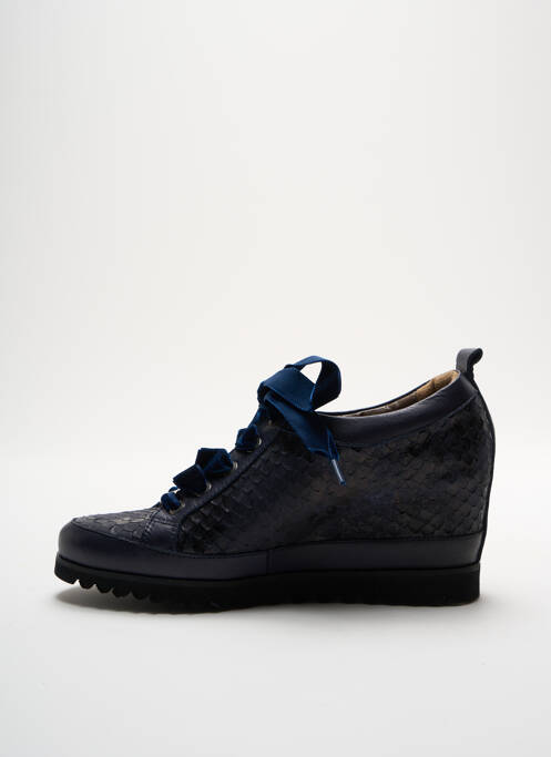 Baskets talon compensé talon de 7 à 9cm bleu XSA femme