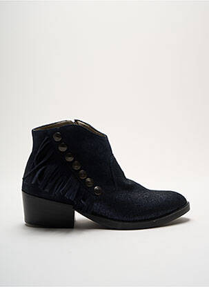 Bottines/boots matière lisse talon de 4 à 6cm bleu SEE YOU JANE femme