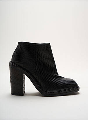 Bottines/boots tissage satiné talon de 7 à 9cm noir VIC MATIE femme
