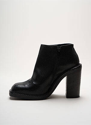 Bottines/boots tissage satiné talon de 7 à 9cm noir VIC MATIE femme