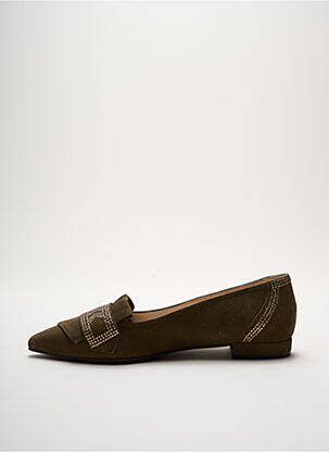 Ballerines talon bas talon plat jusqu'à 3cm vert LODI femme