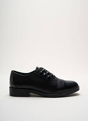 Derbies tissage satiné talon plat jusqu'à 3cm noir CAFE NOIR femme