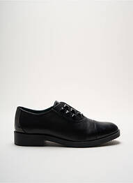 Derbies tissage satiné talon plat jusqu'à 3cm noir CAFE NOIR femme