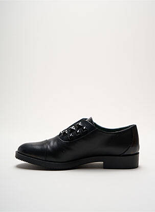 Derbies tissage satiné talon plat jusqu'à 3cm noir CAFE NOIR femme