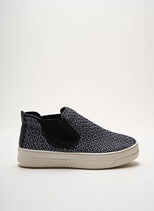 Slip ons talon compensé talon plat jusqu'à 3cm noir BERNIE MEV femme