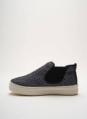 Slip ons talon compensé talon plat jusqu'à 3cm noir BERNIE MEV femme
