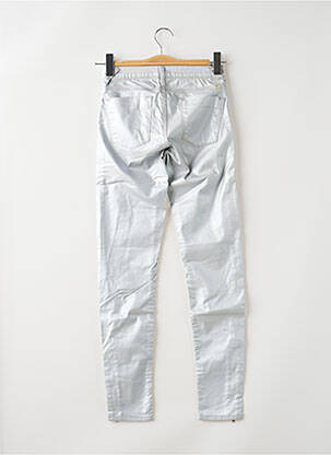 Pantalon slim tissage enduit taille normale gris TEDDY SMITH femme