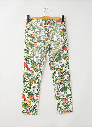 Pantalon 7/8 stretch taille normale vert MAYJUNE femme