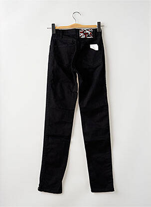 Jeans coupe slim stretch taille haute noir DEEP SOUL femme