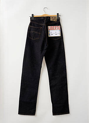 Jean coupe mom poches taille haute noir LIBERTO femme