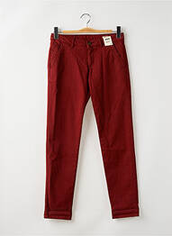Pantalon chino taille normale taille normale rouge REIKO femme