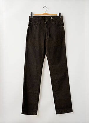 Pantalon droit stretch taille haute marron IMPAQT femme