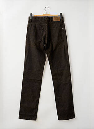 Pantalon droit stretch taille haute marron IMPAQT femme