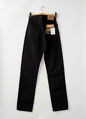 Jean coupe mom poches taille haute noir LIBERTO femme