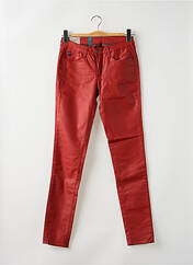 Pantalon slim rouge LE TEMPS DES CERISES pour femme seconde vue