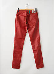 Pantalon slim rouge LE TEMPS DES CERISES pour femme seconde vue