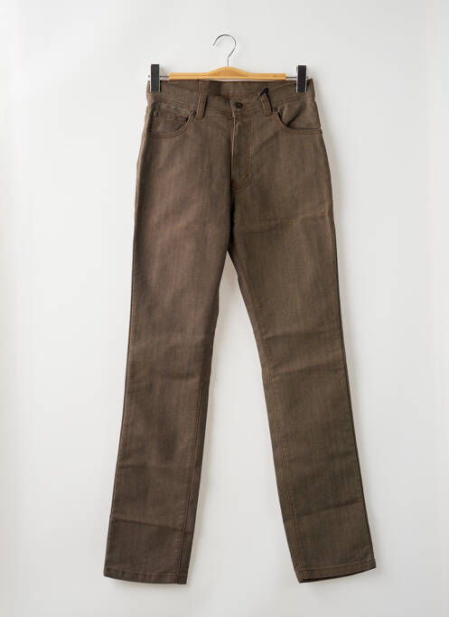 Pantalon droit taille haute taille haute marron IMPAQT femme