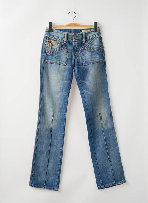 Jeans coupe droite bleu DIESEL pour femme