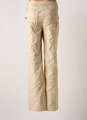 Pantalon droit tissage popeline taille normale beige SALT & PEPPER femme