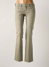 Jeans coupe slim taille basse taille basse vert NFY femme