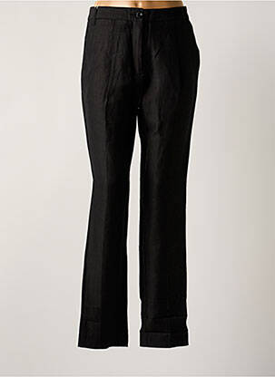 Pantalon droit taille à pinces taille haute noir MY PANTS femme