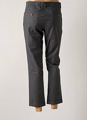 Pantalon 7/8 fermeture zippée sous rabat avec crochet taille normale gris MY PANTS femme