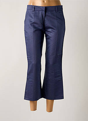 Pantacourt coupe droite taille normale bleu LOLA femme