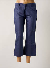 Pantacourt coupe droite taille normale bleu LOLA femme