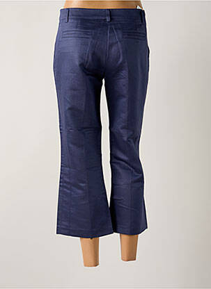 Pantacourt coupe droite taille normale bleu LOLA femme