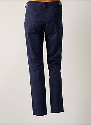 Pantalon slim tissage popeline taille normale bleu MAYJUNE femme