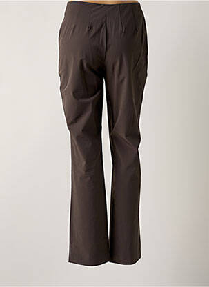 Pantalon droit tissage crêpe taille haute gris ONE STEP femme